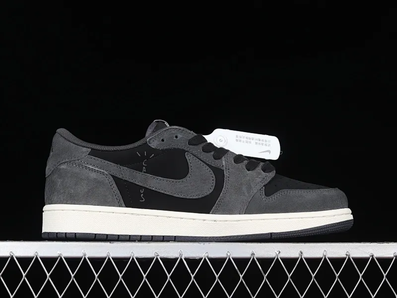 All Categories Air Jordan Jordan Series Basketball Shoes Air Jordan 1 Low Travis Scott x Air Jordan 1 Low "Black Phantom" AJ1 Joe 1 Overhook Black Phantom DM7866-001